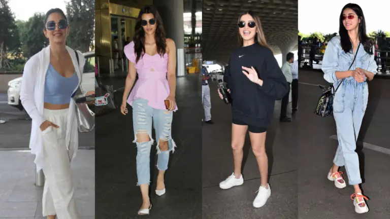 Kiara Advani, Ananya Pandey aur Kriti Sanon ka airport look; Tara Sutaria, Khushi Kapoor की ग्लैमरस आउटिंग: सितारों ने क्या पहना?