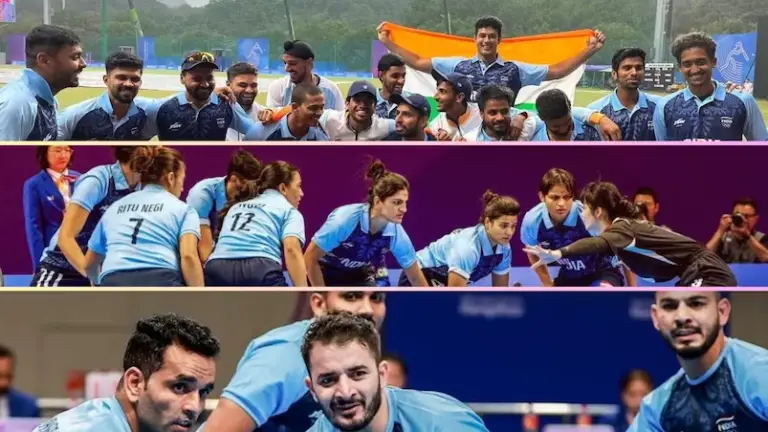 Asian Games 2023 ke highlights day 14: Kabaddi, cricket aur badminton mein swarn ke saath Bharat ki padak sankhya 107 tak pahunchi.