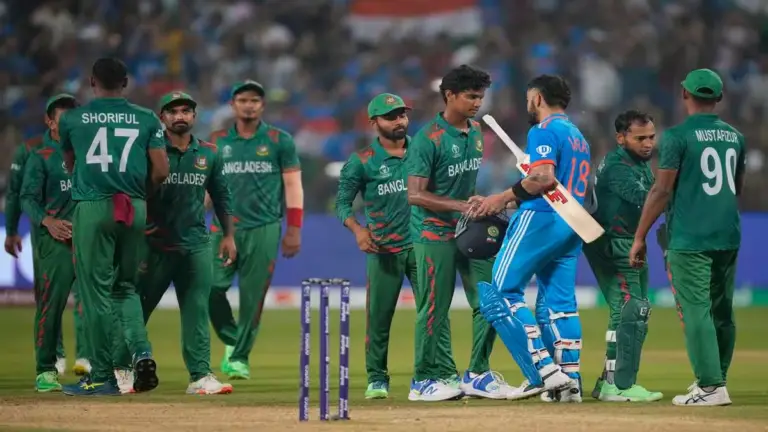 "India vs Bangladesh World Cup 2023 Highlights: Virat Kohli ki 48vi century ne 7 wicket se jeet darj ki."