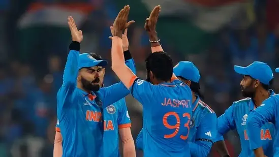 India vs England: "India Secures Resounding Victory Over England in World Cup, Advances to Semi-Finals"